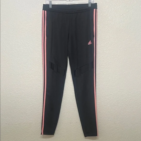 Adidas Women’s Size Medium Black Tracksuit with Pink Stripes - Picture 7 of 13
